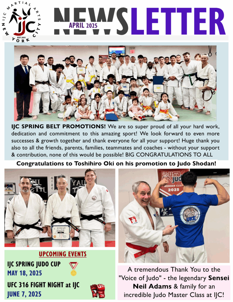 Newsletter - IJC Martial Arts Flushing